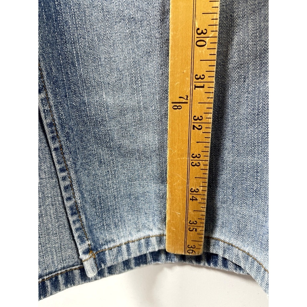 VTG Y2K Womens Paris Blues Denim Maxi Skirt Size 11 Blue Boho Cowgirl Festival - Picture 9 of 10